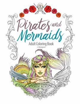 Paperback Pirates and Mermaids Adult Coloring Book