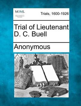 Paperback Trial of Lieutenant D. C. Buell Book