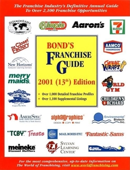 Paperback Bond's Franchise Guide 2001 Edition Book