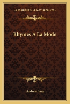 Paperback Rhymes A La Mode Book