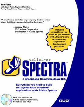 Paperback Allaire Spectra e-Business Construction Kit [With CDROM] Book