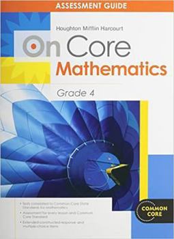Paperback Houghton Mifflin Harcourt Mathematics on Core: Assessment Guide Grade 4 Book