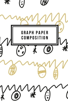 Graph Paper Composition: Graph Paper 6" x 9" Holly Jolly Quad Ruled 4x4,Grid Paper for school student,office,kids Notebooks