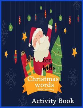 Paperback Christmas words kids learning activity book