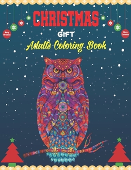 Paperback Christmas Gift Adults Coloring Book: Coloring Books For Adults Relaxation Bundles - Adults coloring books with Christmas Tree and Home, Animal, Santa Book