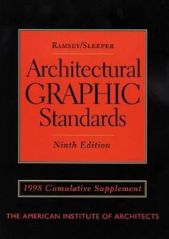 Paperback Architectural Graphic Standards, 1998 Cumulative Supplement Book