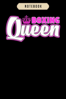 Notebook: Boxing queen combat martial arts training  Notebook|6x9(100 pages)Blank Lined Paperback Journal For Student, kids, women, girls, boys, men, birthday gifts|Veteran day gifts notebook