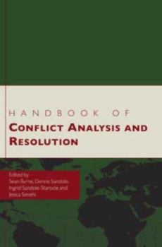 Hardcover Handbook of Conflict Analysis and Resolution Book