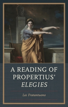 Hardcover Reading of Propertius' Elegies Book