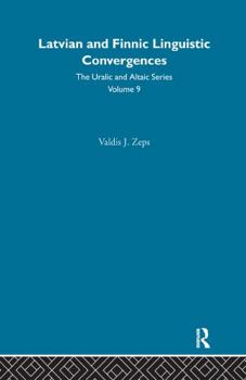 Hardcover Latvian and Finnic Linguistic Convergence Book