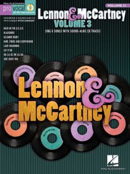 Paperback Lennon & McCartney - Volume 3: Pro Vocal Men's Edition Volume 21 Book