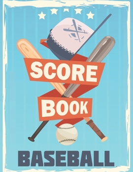 Paperback Baseball Scorecard, Baseball Scorebook: 100 Pages Baseball Score Sheet, Baseball Scorekeeper Book, Baseball Scorecard Book