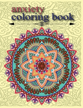 Paperback Anxiety coloring book