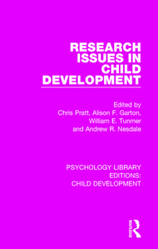 Paperback Research Issues in Child Development Book