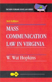 Paperback Mass Communication Law In Virginia Book