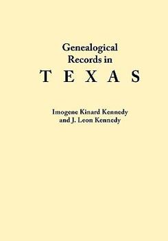 Paperback Genealogical Records in Texas Book