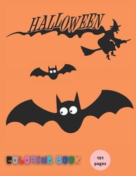 Halloween: Coloring book for kids and adults with calming graphics