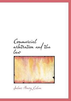 Hardcover Commercial Arbitration and the Law Book