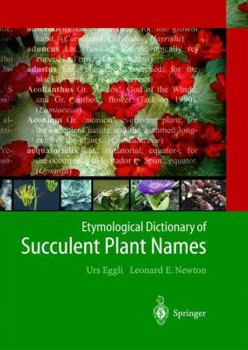 Hardcover Etymological Dictionary of Succulent Plant Names Book