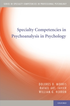Paperback Specialty Competencies in Psychoanalysis in Psychology Book