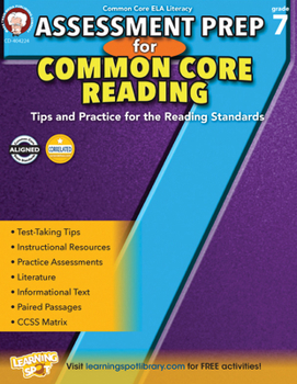 Paperback Assessment Prep for Common Core Reading, Grade 7 Book