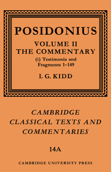 Paperback Posidonius: Volume 2, Commentary, Part 1 Book