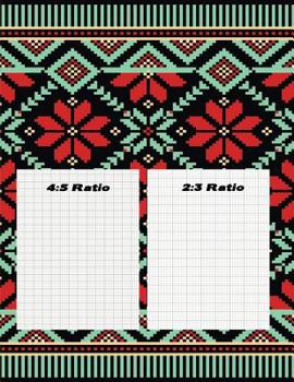 Paperback Knitters Graph Paper 2: 3 & 4:5: Knitting Design Paper - Two Sets of Ratio Included Book