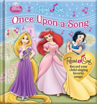 Hardcover Disney Princesses: Once Upon a Song: Record a Song Book