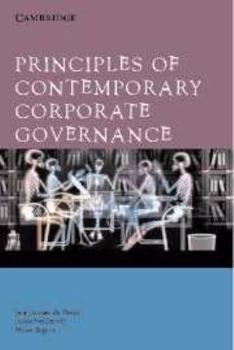 Printed Access Code Principles of Contemporary Corporate Governance Book