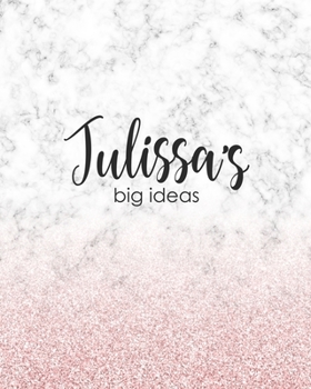 Julissa's Big Ideas: Personalized Notebook - 8x10 Lined Women's Journal