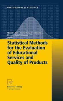 Paperback Statistical Methods for the Evaluation of Educational Services and Quality of Products Book