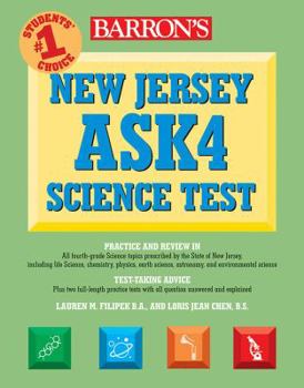 Paperback New Jersey Ask4 Science Test Book