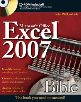 Paperback Excel 2007 Bible [With CDROM] Book