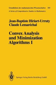 Paperback Convex Analysis and Minimization Algorithms I: Fundamentals Book