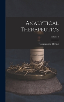 Hardcover Analytical Therapeutics; Volume I Book