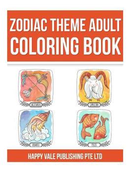 Zodiac Theme Adult Coloring Book