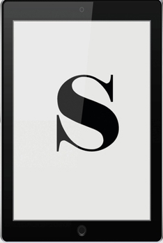 S: Personalized College Ruled Pages Notebook Journal Modern Black Tablet Tech Theme Bjournal Notepad Initial Monogram Letter S- Many Usage Handy Travel Size For Men Teens Boys