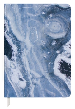 Hardcover Stone Paper Sodalite Blue Dotted Notebook Book