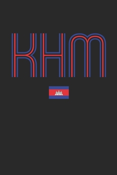 Vintage Cambodia Notebook - Cambodia Diary - Retro Cambodian Flag Journal - Cambodia Gifts: Medium College-Ruled Journey Diary, 110 page, Lined, 6x9 (15.2 x 22.9 cm)