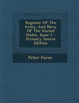 Paperback Register of the Army and Navy of the United States, Issue 1 - Primary Source Edition [Afrikaans] Book