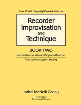 Paperback Recorder Improvisation and Technique Book Two: Intermediate for Alto and Soprano Recorder Book