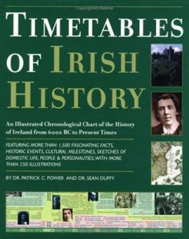 Hardcover Timetables of Irish History: An Illustrated Chronological Chart of the History of Ireland from 6000 BC to Present Times Book