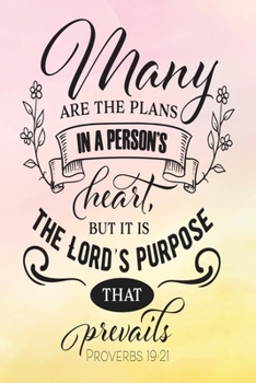 Paperback Daily Gratitude Journal: Many Are The Plans Proverbs 19:21 - Daily and Weekly Reflection - Positive Mindset Notebook - Cultivate Happiness Diar Book