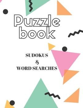 Paperback Puzzle Book: Word Search & Sudoku, game, for children and adults, 36 pages Book