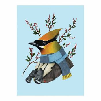 Misc. Berkley Bestiary Winter Waxwing Large Embellished Holiday Notecards Book