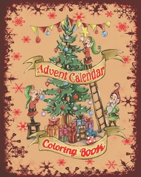 Paperback Advent Calendar Coloring Book