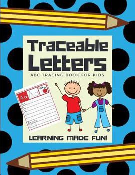 Paperback Traceable Letters, ABC Tracing Book for Kids Book