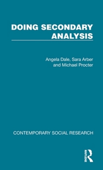 Hardcover Doing Secondary Analysis Book