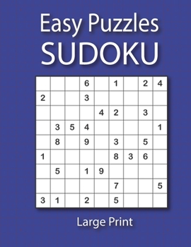 Paperback Easy Sudoku Puzzles Large Print: Beginner Sudoku Puzzle Books with Answers [Large Print] Book