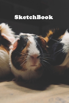 Sketchbook: Hamster, Hamster Blank Sketchbook for Sketching-120 Pages(6"x9") Matte Cover Finish
